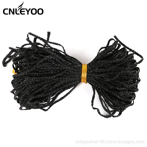 Made in China High Quality Synthetic Fiber Heat Resistant 28 Inch Black Braid Crochet Hair